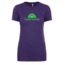 CampSaver Logo T-Shirt - Women's, Storm/Neon Green Logo, Large, CVC 6610-STRM-L