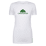 CampSaver Logo T-Shirt - Women's, White/Forest Green Logo, Large, CVC 6610-WHTE-FG-L