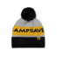 CampSaver Cuffed Pom Beanie, Black/Gray/Tan, One Size, CS-BN002-OS