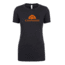 CampSaver Logo T-Shirt - Women's, Charcoal Heather/Orange Logo, Medium, CS-Logo-Tee-W-CCHE/OR-M