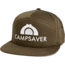 CampSaver Embroidered 7 Panel Strapback - Unisex, Dark Loden, One size, CSLogoHat-50-I570DLA-SE