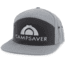 CampSaver Embroidered 7 Panel Strapback - Unisex, Heather Grey/Charcoal, One size, CSLogoHat-50-I572HGRCHA-SE