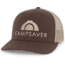 CampSaver Embroidered Trucker - Unisex, Brown/Tan, One size, CSLogoHat-50-I12BNKA-SE