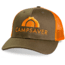 CampSaver Embroidered Trucker - Unisex, Dark Loden/Jaffa Orange, One size, CSLogoHat-50-I12DLJOA-SE