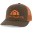 CampSaver Embroidered Trucker - Unisex, Dark Loden/Jaffa Orange, One size, CSLogoHat-50-I12DLJOA-SE