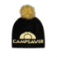 CampSaver Fur Pom Beanie, Black/Tan, One Size, CS-BN005-OS