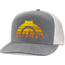 CampSaver Logo Hat 7 Panel - Unisex, Sunset Trees/Heather Grey/White, One Size, CS-Logo-7PHat-SSTR-HGWT