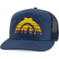 CampSaver Logo Hat 7 Panel - Unisex, Sunset Trees/Light Navy/Navy, One Size, CS-Logo-7PHat-SSTR-LNNV