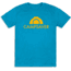 CampSaver Logo T-Shirt - Mens, Bondi Blue/Orange, X-Small, CS-Logo-BB-ORG-X-Small