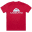 CampSaver Logo T-Shirt - Mens, Cardinal/Teal, X-Small, CS-Logo-CRD-TL-X-Small