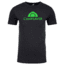 CampSaver Logo T-Shirt - Mens, Charcoal Heather/Neon Green Logo, 2XL, CVC 6210-CCHE-NG-2XL