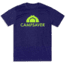 CampSaver Logo T-Shirt - Mens, Storm/Neon Green, X-Small, CS-Logo-STR-NG-X-Small