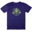 CampSaver Mountain Adventure T-Shirt, Storm/Neon Green Logo, X-Small, MTNADV-STR-NG/TL-X-Small
