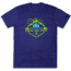 CampSaver Mountain Adventure T-Shirt, Storm/Neon Green/Teal Logo, X-Large, MTNADV-STR-NG/TLLG-X-Large
