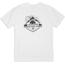 CampSaver Mountain Adventure T-Shirt, White/Black/Black Logo, Large, MTNADV-WHT-BLK/BLK-Large
