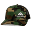 CampSaver Standard Embroidered Logo Hat, Camo/Loden/Black - White Logo, One Size, CS-Logo-C12Hat-CM-LD-BL