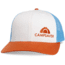 CampSaver Standard Embroidered Logo Hat, White/Col Blue/Dark Orange - Texas Orange Logo, One Size, CS-Logo-C12Hat-WT-BL-OR