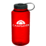 CampSaver Nalgene Wide Mouth Bottle, 32oz, Ruby Red Bottle Black Cap White Logo, CS-TRI32W-RUB/BLA