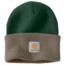 Carhartt Acrylic Watch Hat for Mens, Dark Green/Driftwood, One Size Fits All A18-384-OFA