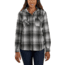 Carhartt Beartooth Hooded Flannel Shirt - Womens, Gravel, Medium, 103235-039-REG-M