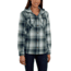 Carhartt Beartooth Hooded Flannel Shirt - Womens, Navy, Large, 103235-412-REG-L