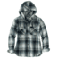 Carhartt Beartooth Hooded Flannel Shirt - Womens, Navy, Large, 103235-412-REG-L