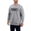 Carhartt Block Logo Crewneck Sweat - Mens, Heather Gray, Extra Large, 103853-HGYREGXLA