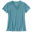 Carhartt Lockhart Short Sleeve V-Neck T-Shirt - Women's, Blue Mist Heather, M-REG, 102452-424-REG-M
