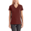 Carhartt Lockhart Short Sleeve V-Neck T-Shirt - Women's, Fired Brick Heather, XXL-REG, 102452-644-REG-XXL