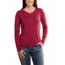 Calumet Long Sleeve V-Neck T-Shirt - Womens-Dark Red Heather-X-Small