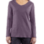 Calumet Long Sleeve V-Neck T-Shirt - Womens-Purple Sage Heather-Medium