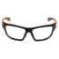 Carhartt Carbondale Safety Glasses w/Clear Lens, Black/Tan, CHB210DCC