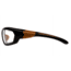 Carhartt Carbondale Safety Glasses w/Clear Lens, Black/Tan, CHB210DCC