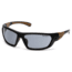 Carhartt Carbondale Safety Glasses w/Gray Lens, Black/Tan, CHB220DCC
