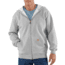 Carhartt Midweight Hooded Zip-Front Sweatshirt - Men's, Heather Gray, Small/Regular, K122-HGY-REG-SML