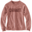 Carhartt Clarksburg Crewneck Graphic Sweatshirt - Womens, Burlwood Heather, Extra Large, 103926-668-REG-XL