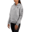 Carhartt Clarksburg Sleeve Logo Hooded Sweatshirt - Womens, Asphalt Heather Nep, Large, 102791-E07-REG-L