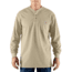 Carhartt Flame-Resistant Force Cotton Long Sleeve Henley, Sand, 2XL/Regular 100237-261-REG-2XL