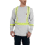 Carhartt Flame-Resistant Striped Force Cotton Long Sleeve T-Shirt, Light Gray, Medium/Regular 101699-051-REG-M
