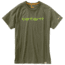 Carhartt Force Cotton Delmont Graphic Shortt Sleeve T Shirt - Mens, Moss, Large, 102549-316-REG-L