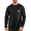 Carhartt Force Cotton Delmont Long Sleeve T-Shirt for Mens, Black, Small/Regular 100393-001-REG-S