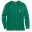 Carhartt Force Cotton Delmont Long Sleeve T-Shirt for Mens, Botanical Green, 4XL/Regular 100393-313-REG-4XL