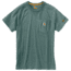 Carhartt Force Cotton Delmont LS T-Shirt - Men's, Balsam Green Heather, Extra Large, Regular, 100410-G03REGXLA