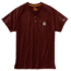 Carhartt Force Cotton Delmont Short Sleeve Henley Relaxed Fit - Mens, Red Brown Heather, XL Waist-TLL Inseam 100413-603-TLL-XL