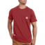 Carhartt Force Cotton Delmont Short Sleeve T-Shirt - Mens, Dark Barn Red Heather, Large, 100410-R07-REG-L