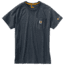 Carhartt Force Cotton Delmont Short Sleeve T Shirt Relaxed Fit - Mens, Granite Heather, Large-Regular 100410-020-REG-L