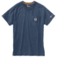 Carhartt Force Cotton Delmont Short Sleeve T Shirt Relaxed Fit - Mens, Light Huron Heather, X-Large-Tall 100410-446-REG-2XL