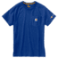 Carhartt Force Cotton Delmont Short Sleeve T Shirt Relaxed Fit - Mens, Nautical Blue, XX-Large-Regular 100410-489-REG-2XL