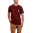 Carhartt Force Cotton Delmont Short Sleeve T Shirt Relaxed Fit - Mens, Red Brown Heather, X-Large-Regular 100410-603-REG-XL