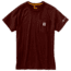 Carhartt Force Cotton Delmont Short Sleeve T Shirt Relaxed Fit - Mens, Red Brown Heather, X-Large-Regular 100410-603-REG-XL